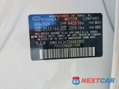 Zdjęcie 13 z 13 samochodu: 2025 HYUNDAI SONATA SEL VIN:KMHL64JA7SA441983 - miniatura
