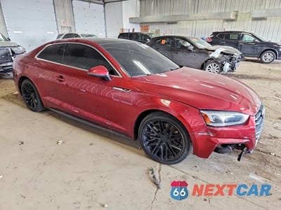 Czwarte zdjęcie samochodu z boku: 2019 AUDI A5 PREMIUM PLUS VIN:WAUTNAF51KA069166 - miniatura