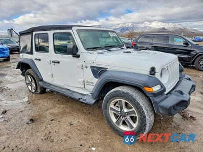 Czwarte zdjęcie samochodu z boku: 2020 JEEP WRANGLER UNLIMITED SPORT VIN:1C4HJXDGXLW205407 - miniatura