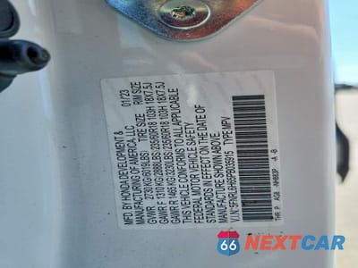 Zdjęcie 12 z 12 samochodu: 2023 HONDA ODYSSEY EXL VIN:5FNRL6H65PB035915 - miniatura