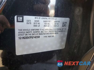 Zdjęcie 12 z 12 samochodu: 2015 CHEVROLET VOLT VIN:1G1RC6E47FU142398 - miniatura