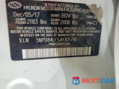 Zdjęcie 13 z 13 samochodu: 2018 HYUNDAI ELANTRA SEL VIN:5NPD84LF5JH301790 - miniatura