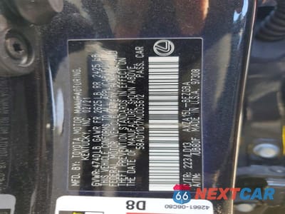 Zdjęcie 13 z 13 samochodu: 2021 LEXUS ES 250 BASE VIN:58AD11D17MU005612 - miniatura
