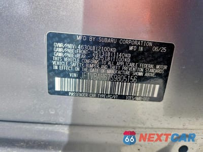 Zdjęcie 12 z 12 samochodu: 2025 SUBARU WRX PREMIUM VIN:JF1VBAH67S9805156 - miniatura