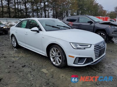 Czwarte zdjęcie samochodu z boku: 2019 AUDI A4 PREMIUM PLUS VIN:WAUENAF48KA112272 - miniatura