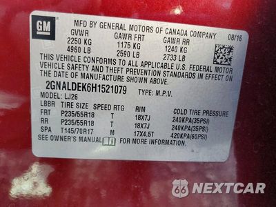 Zdjęcie 13 z 13 samochodu: 2017 CHEVROLET EQUANOIX VIN:2GNALDEK6H1521079 - miniatura