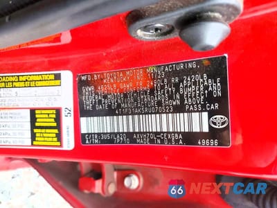 Zdjęcie 12 z 12 samochodu: 2024 TOYOTA CAMRY HYBRID VIN:4T1F31AK5RU070523 - miniatura