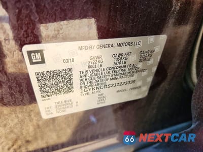 Zdjęcie 14 z 14 samochodu: 2018 CADILLAC XT5 LUXURY VIN:1GYKNCRS2JZ223339 - miniatura
