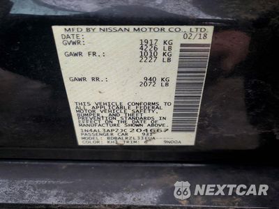 Zdjęcie 12 z 12 samochodu: 2018 NISSAN ALTIMA 2.5 SL VIN:1N4AL3AP2JC204667 - miniatura