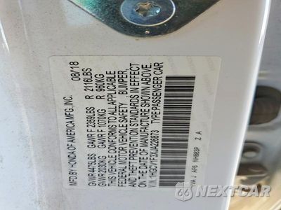 Zdjęcie 12 z 12 samochodu: 2018 HONDA ACCORD SPORT VIN:1HGCV1F3XJA226873 - miniatura