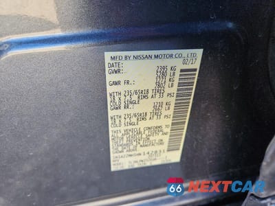 Zdjęcie 13 z 13 samochodu: 2017 NISSAN MURANO S VIN:5N1AZ2MH5HN142831 - miniatura