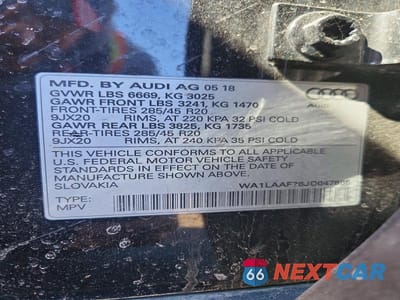 Zdjęcie 13 z 13 samochodu: 2018 AUDI Q7 PREMIUM PLUS VIN:WA1LAAF76JD047865 - miniatura