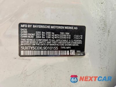 Zdjęcie 13 z 13 samochodu: 2020 BMW X3 XDRIVE30I VIN:5UXTY5C0XL9D10155 - miniatura