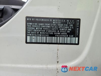 Zdjęcie 12 z 12 samochodu: 2017 VOLKSWAGEN JETTA S VIN:3VW2B7AJ3HM363305 - miniatura