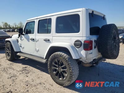 Drugie zdjęcie samochodu z przodu: 2021 JEEP WRANGLER UNLIMITED SAHARA 4XE VIN:1C4JJXP67MW724226 - miniatura