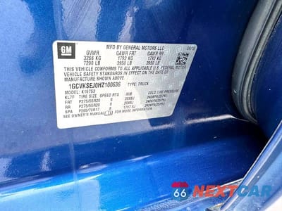 Zdjęcie 12 z 12 samochodu: 2017 CHEVROLET SILVERADO K1500 LTZ VIN:1GCVKSEJ0HZ100636 - miniatura