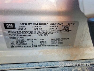 Zdjęcie 13 z 13 samochodu: 2018 BUICK ENCORE PREFERRED VIN:KL4CJASB7JB667694 - miniatura