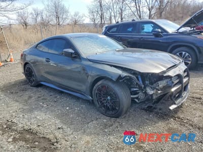 Czwarte zdjęcie samochodu z boku: 2026 BMW M4 COMPETITION VIN:WBS23HK00TCV73634 - miniatura