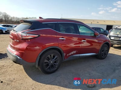 Trzecie zdjęcie samochodu z tyłu: 2017 NISSAN MURANO SV VIN:5N1AZ2MHXHN167305 - miniatura