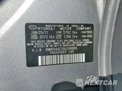 Zdjęcie 12 z 12 samochodu: 2011 HYUNDAI ELANTRA LIMITED VIN:KMHDH4AE0BU098885 - miniatura