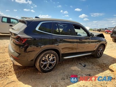Trzecie zdjęcie samochodu z tyłu: 2022 BMW X3 SDRIVE30I VIN:WBX47DP0XNN172799 - miniatura
