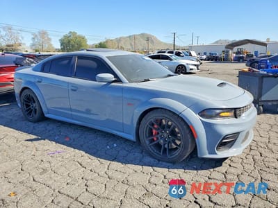 Czwarte zdjęcie samochodu z boku: 2021 DODGE CHARGER SCAT PACK VIN:2C3CDXGJ7MH594620 - miniatura