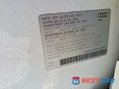 Zdjęcie 13 z 13 samochodu: 2021 AUDI Q3 PREMIUM PLUS 40 VIN:WA1BUCF39M1083843 - miniatura