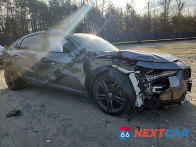 Czwarte zdjęcie samochodu z boku: 2023 ACURA INTEGRA A-SPEC TECH VIN:19UDE4H61PA014482 - miniatura