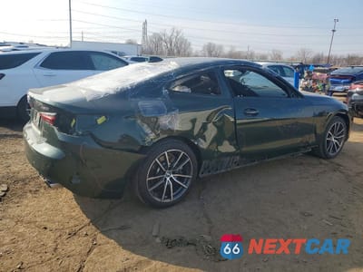 Trzecie zdjęcie samochodu z tyłu: 2022 BMW 430XI VIN:WBA73AP05NCJ27072 - miniatura