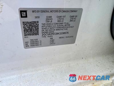 Zdjęcie 12 z 12 samochodu: 2019 CHEVROLET SILVERADO LD K1500 LT VIN:2GCVKPEC0K1138575 - miniatura