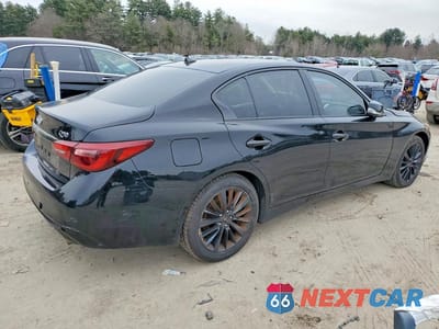 Trzecie zdjęcie samochodu z tyłu: 2019 INFINITI Q50 3.0T LUXE VIN:JN1EV7AR4KM593440 - miniatura