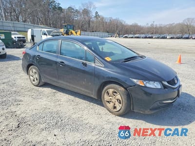 Czwarte zdjęcie samochodu z boku: 2015 HONDA CIVIC LX VIN:2HGFB2F56FH537576 - miniatura