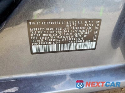 Zdjęcie 12 z 12 samochodu: 2019 VOLKSWAGEN JETTA S VIN:3VWCB7BU8KM132761 - miniatura