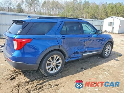 Trzecie zdjęcie samochodu z tyłu: 2020 FORD EXPLORER XLT VIN:1FMSK8DH5LGA11696 - miniatura