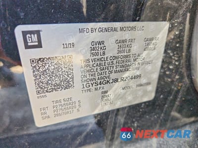 Zdjęcie 14 z 14 samochodu: 2020 CADILLAC ESCALADE ESV VIN:1GYS4GKJ8LR204499 - miniatura