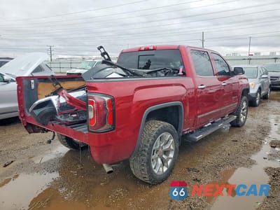 Trzecie zdjęcie samochodu z tyłu: 2018 GMC SIERRA K1500 SLT VIN:3GTU2NEC7JG255317 - miniatura