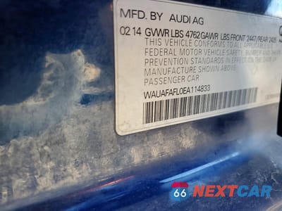 Zdjęcie 12 z 12 samochodu: 2014 AUDI A4 PREMIUM VIN:WAUAFAFL0EA114833 - miniatura