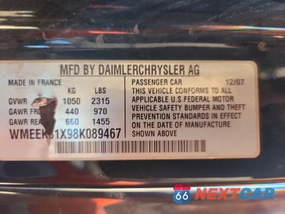 Zdjęcie 12 z 12 samochodu: 2008 SMART FORTWO PASSION VIN:WMEEK31X98K089467 - miniatura