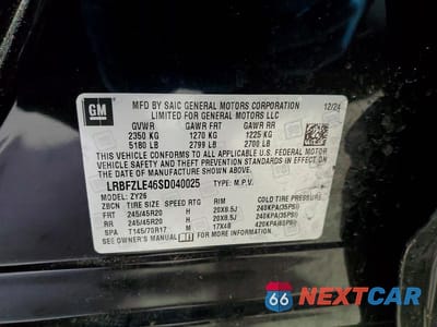 Zdjęcie 13 z 13 samochodu: 2025 BUICK ENVISION SPORT TOURING VIN:LRBFZLE46SD040025 - miniatura