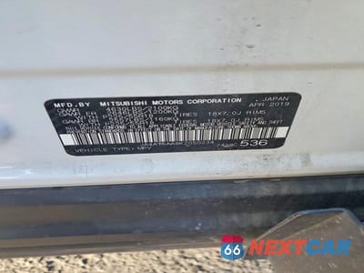 Zdjęcie 13 z 13 samochodu: 2019 MITSUBISHI ECLIPSE CROSS SE VIN:JA4AT5AA8KZ050234 - miniatura