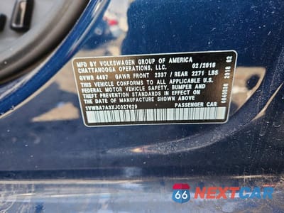Zdjęcie 12 z 12 samochodu: 2018 VOLKSWAGEN PASSAT SE VIN:1VWBA7A3XJC027629 - miniatura