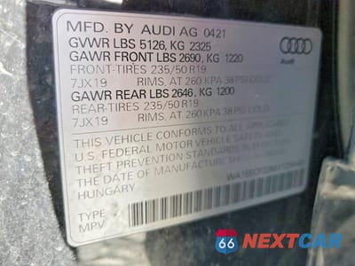 Zdjęcie 13 z 13 samochodu: 2021 AUDI Q3 PREMIUM PLUS S LINE 45 VIN:WA1EECF33M1129449 - miniatura