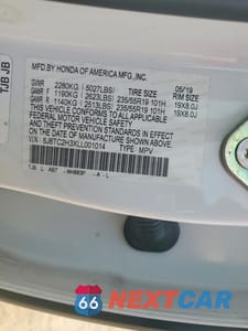 Zdjęcie 13 z 13 samochodu: 2020 ACURA RDX VIN:5J8TC2H3XLL001014 - miniatura