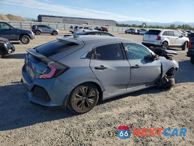 Trzecie zdjęcie samochodu z tyłu: 2019 HONDA CIVIC EX VIN:SHHFK7H69KU419697 - miniatura