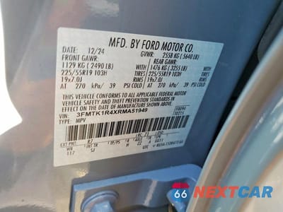 Zdjęcie 14 z 14 samochodu: 2024 FORD MUSTANG MACH-E SELECT VIN:3FMTK1R4XRMA51949 - miniatura