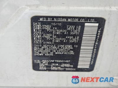 Zdjęcie 12 z 12 samochodu: 2011 INFINITI QX56 BASE VIN:JN8AZ2NF7B9501487 - miniatura