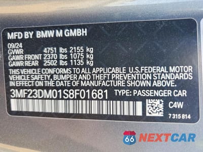 Zdjęcie 13 z 14 samochodu: 2025 BMW M2 VIN:3MF23DM01S8F01681 - miniatura