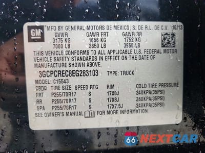 Zdjęcie 12 z 12 samochodu: 2014 CHEVROLET SILVERADO C1500 LT VIN:3GCPCREC8EG283103 - miniatura