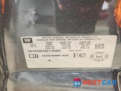 Zdjęcie 12 z 12 samochodu: 2013 CHEVROLET IMPALA LS VIN:2G1WA5E38D1102883 - miniatura