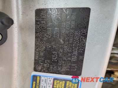 Zdjęcie 12 z 12 samochodu: 2013 KIA OPTIMA HYBRID LX VIN:KNAGM4AD7D5046085 - miniatura